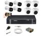 Imagem de Kit Intelbras CFTV 4 Câm 1120B 4 Câm 1120D Dvr MHDX MULTI HD