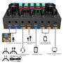 Imagem de Kit Interface Live Podcaster Mini Mixer V8S + Microfone Condensador Estudio