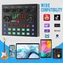 Imagem de Kit Interface Live Podcaster Mini Mixer V8S + Microfone Condensador Estudio