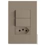 Imagem de Kit Interruptor Duplo Paralelo + Tomada 10A 4X2 Brs12265-3Fe