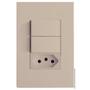 Imagem de Kit Interruptor Duplo Paralelo + Tomada 10A 4X2 Brs12266-1Ar