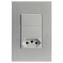 Imagem de Kit Interruptor Duplo Simples + Tomada 10A 4X2 Brs12249-1Pr