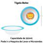 Imagem de Kit Introdução Alimentar Buba Leão Bebê c/ Tigela Bowl, Garfo, Colher Girafa Alimentação 6 meses