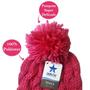 Imagem de Kit Inverno Frio Feminino Cachecol Xadrez E Touca Pompom