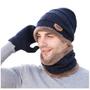 Imagem de Kit Inverno Touca Gorro + Luva Touch + Cachecol sku:ktl01