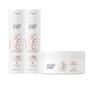 Imagem de Kit Jacques Janine No More Frizz Shampoo Sem Sal Condicionador Leave-In 240ml Máscara Hidratação 80g