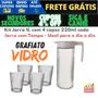 Imagem de Kit Jarra 1L com 4 copos 220ml cada, Jarra com Tampa - Ideal para o dia a dia