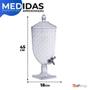 Imagem de Kit Jarra De Acrílico 2,5L + Suqueira Com Base 5L Luxxor