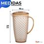 Imagem de Kit Jarra De Acrílico Com Tampa 3L + Jarra 2,5L Luxxor