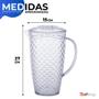 Imagem de Kit Jarra De Acrílico Com Tampa 3L + Jarra 2,5L Luxxor