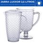 Imagem de Kit Jarra De Acrílico Com Tampa 3L + Jarra 2,5L Luxxor
