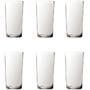 Imagem de Kit Jarra de Vidro com tampa branca e 6 copos de vidro long
