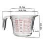 Imagem de Kit Jarra Medidora Vidro Resistente 500ml Com Mixer Misturador Para Ovos