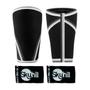 Imagem de Kit Joelheira Neoprene 7mm Preta e Munhequeira Canelada Skyhill Preta