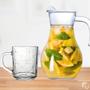 Imagem de Kit Jogo 3 Canecas Borboleta Vidro Transparente Casual Para Servir Café Chá Leite 246ml Class Home