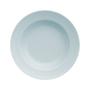 Imagem de Kit Jogo 4 Pratos Fundos Chevron Azul Porcelana Germer - 23,5 cm