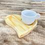 Imagem de Kit Jogo 4 xícaras Cônica Café 80ml com pires coração