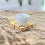 Imagem de Kit Jogo 6 xícaras Café 80ml Cônica com pires coração