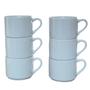 Imagem de Kit Jogo 6 Xicaras Café/Chá hotel 200ml Semi-Empilháveis- Porcelana Branca
