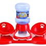 Imagem de Kit Jogo Americano Para Pets 01 Bebedouro Automático e 02 Comedouros Truqys Pets