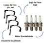 Imagem de Kit Jogo Cabo E Vela Onix 1.0 8V 2012 2013 2014 2015 2016 2017 2018 2019 2020