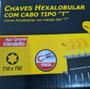 Imagem de Kit Jogo Chave Hexalobular Com Cabo T10 À T50 9 Peças Vonder