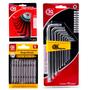 Imagem de Kit Jogo Chave Torx Allen Hexagonal Pontas Duplas Ferramenta