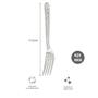 Imagem de Kit Jogo com 24 Talheres Garfo Inox Luxo Firme Restaurante