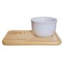 Imagem de kit Jogo conjunto 4 Pires Ret. p/ tigelas/cumbucas - Pires30
