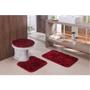Kit Jogo De Banheiro 3 Peças Vermelho Shaggy Ornare Sultan Imagem de Kit Jogo De Banheiro 3 Peças Vermelho Shaggy Ornare Sultan