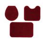 Kit Jogo De Banheiro 3 Peças Vermelho Shaggy Ornare Sultan Imagem de Kit Jogo De Banheiro 3 Peças Vermelho Shaggy Ornare Sultan