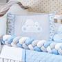 Imagem de Kit jogo de berço trançado sonho encantado 12 pecas luxo kit americano para bebe completo luxuoso