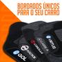 Imagem de Kit Jogo de Calotas Prime Preta com Vermelho e Tapetes Preto Celta 99 a 12
