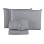 Imagem de Kit Jogo de Cama Queen para Revenda com 30CM Altura para Cama Box Microfibra 03 Peças
