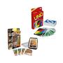 Imagem de Kit Jogo de Cartas Infantil Uno Clássico Original Mattel  Super Trunfo Predadores Grow