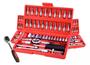 Imagem de Kit Jogo De Chaves de 46 Pçs Aço Crv 1/4 Catraca Chave Com Maleta Cor Vermelho
