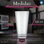 Imagem de Kit Jogo de Copos Cairo com 6 Unidades de Vidro Cristalino 350ml Alta Qualidade Ideal para Sucos Água Refrigerantes