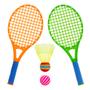 Imagem de Kit Jogo de Peteca 2 Raquetes c/ Bolinha Infantil Praia - Kit de Praia Infantil
