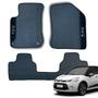 Imagem de Kit jogo de tapete personalizado citroen c3 2013 14 15 16 17 borracha nome bordado 3 peças traseiro inteiriço completo automotivo impermeavel