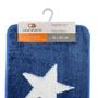 Imagem de Kit Jogo de Tapetes para Banheiro Antiderrapante Estrela Azul 2 peças - Casambiente