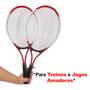 Imagem de Kit Jogo De Tênis Quadra Infantil Amador Com 2 Raquetes E Bolsa ELJ0406