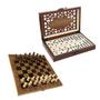 Imagem de Kit Jogo De Xadrez JG172002 Com Jogo de Domino JG172003