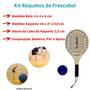 Imagem de Kit Jogo Frescobol Tênis De Praia 2 Raquetes e 1 Bolinha