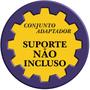 Imagem de Kit Jogo Haste Adaptador Suporte Tv Vesa 400X400 56 Branco