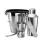 Imagem de Kit Jogo para Bar com Coqueteleira e Balde Aço Inox Mimo Style