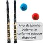 Imagem de Kit Jogo Tacobol Tacos de Bets Madeira + Bola + 2 Casinhas + Bola Inflavel 40cm Azul Infantil  Bel 