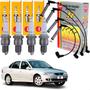 Imagem de Kit Jogo Velas Ignicao + Cabos (ngk) GM Astra Vectra Zafira 1.8 2.0 2.2 8v 1998 1999 2000 2001 2002 2003 2004 2005 a 2011