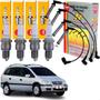 Imagem de Kit Jogo Velas Ignicao + Cabos (ngk) GM Astra Vectra Zafira 1.8 2.0 2.2 8v 1998 1999 2000 2001 2002 2003 2004 2005 a 2011