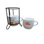 Imagem de Kit/Jogo Xícara café chá com 2 Empilhável 200ml Páscoa - Mãe e filho