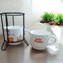 Imagem de Kit/Jogo Xícara café chá com 2 Empilhável 200ml Páscoa - Mãe e filho